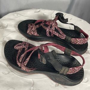 Chaco Classic Casual Sandals Open Toe Strap Black Pink Hiking Women’s Sz 9
